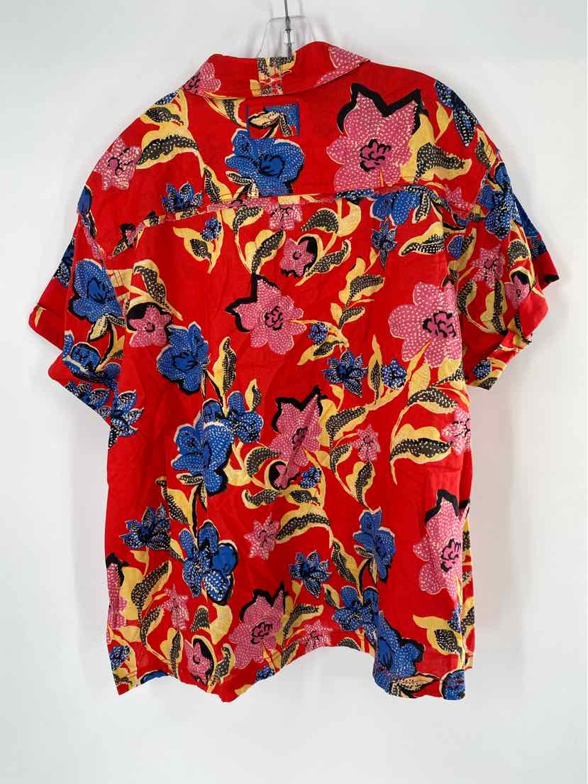 Size XL WE THE FREE Red Print Dress