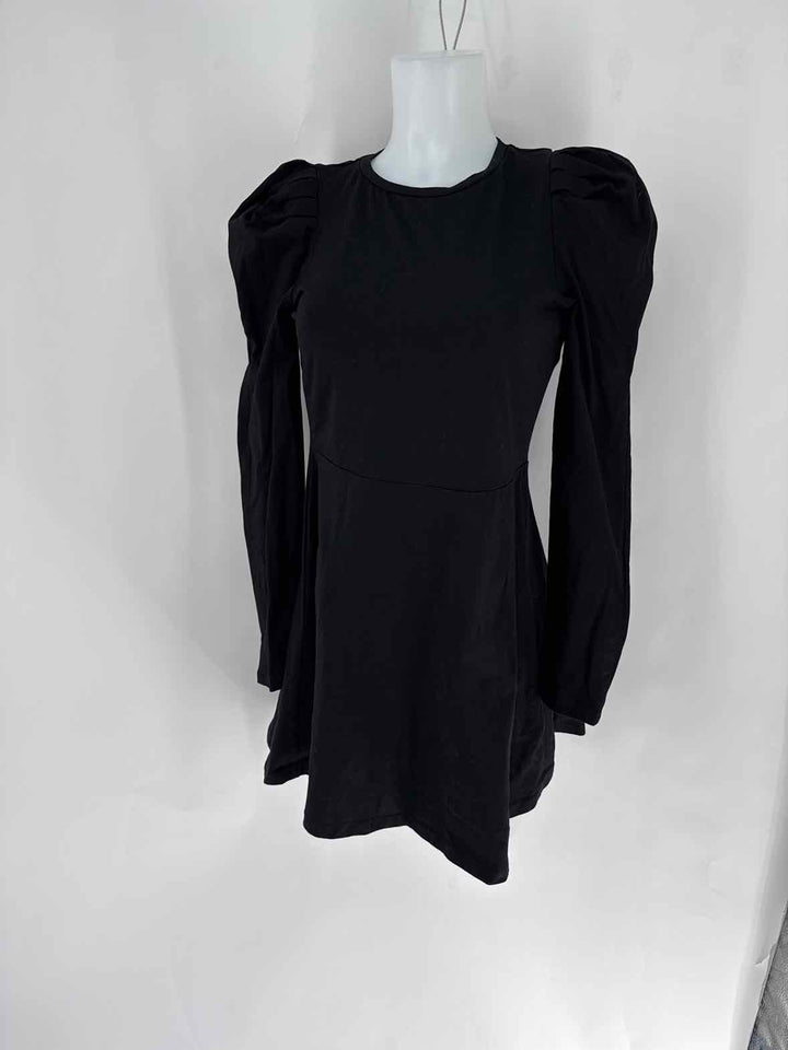 Size S ENGLISH FACTORY Black Cotton Dress