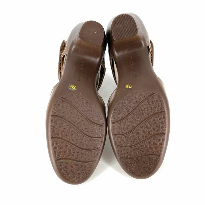 Shoe Size 7 EASY SPIRIT Brown PATENT Pumps