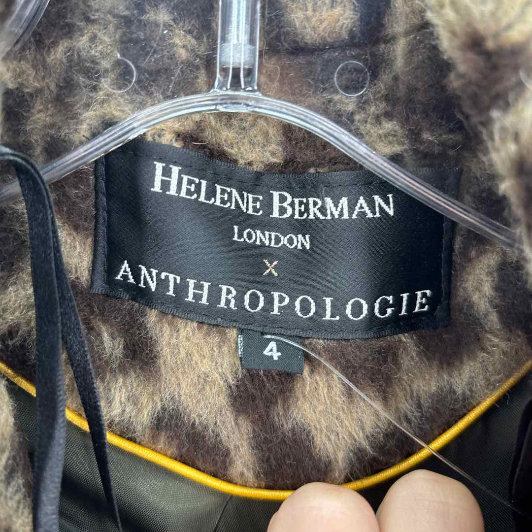 Size ADRIANO GOLDSCHMIED Anthropologie Brown Print Jacket