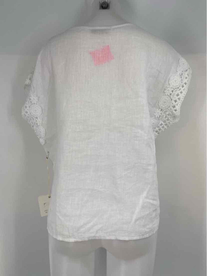 Size M COBBLESTONE White Linen Shirt