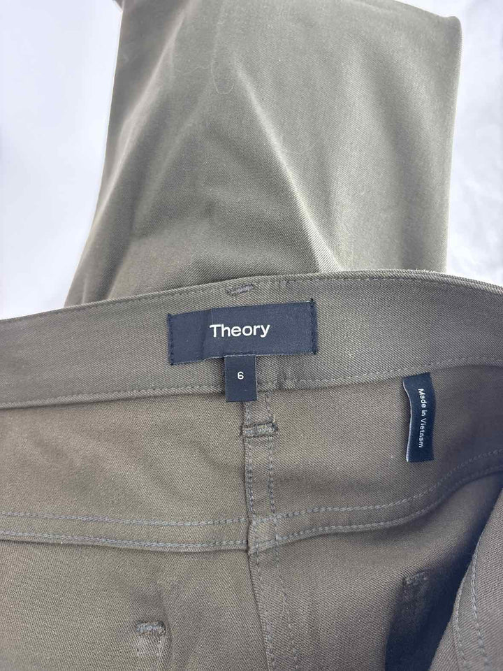 Size 6 THEORY Green Pants