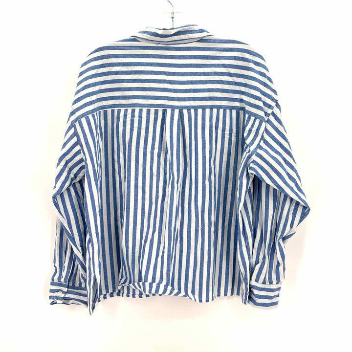 Size M Blue Cotton Shirt