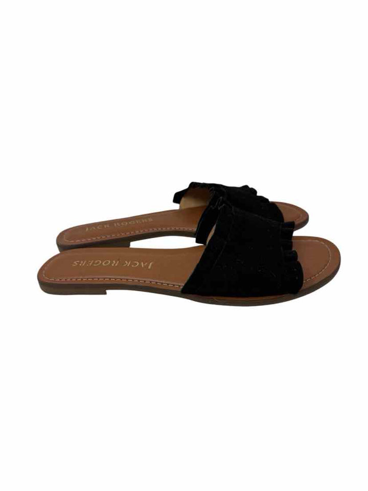 Shoe Size 9.5 Jack Rogers Black Suede Sandals