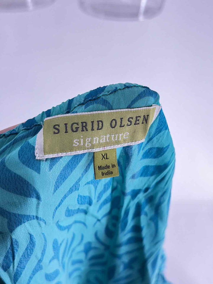 Size XL SIGRID OLSEN Teal Dress