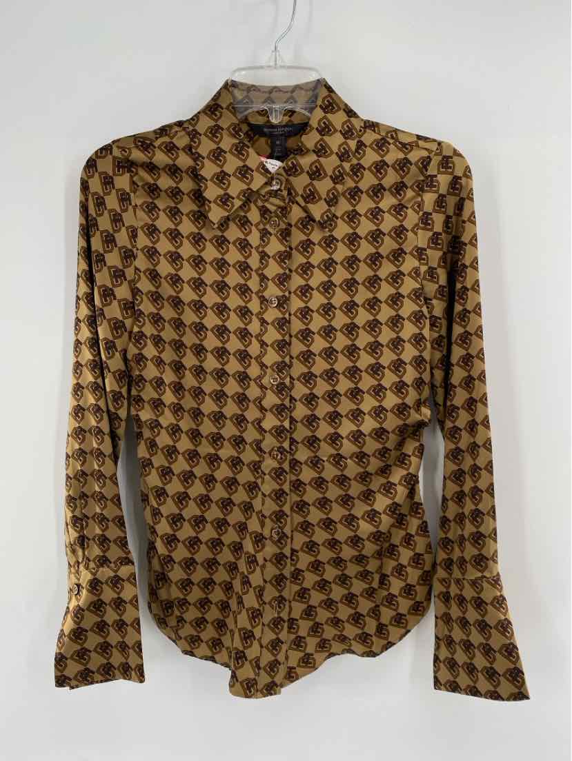 Size XS Banana Republic Beige Sateen Shirt