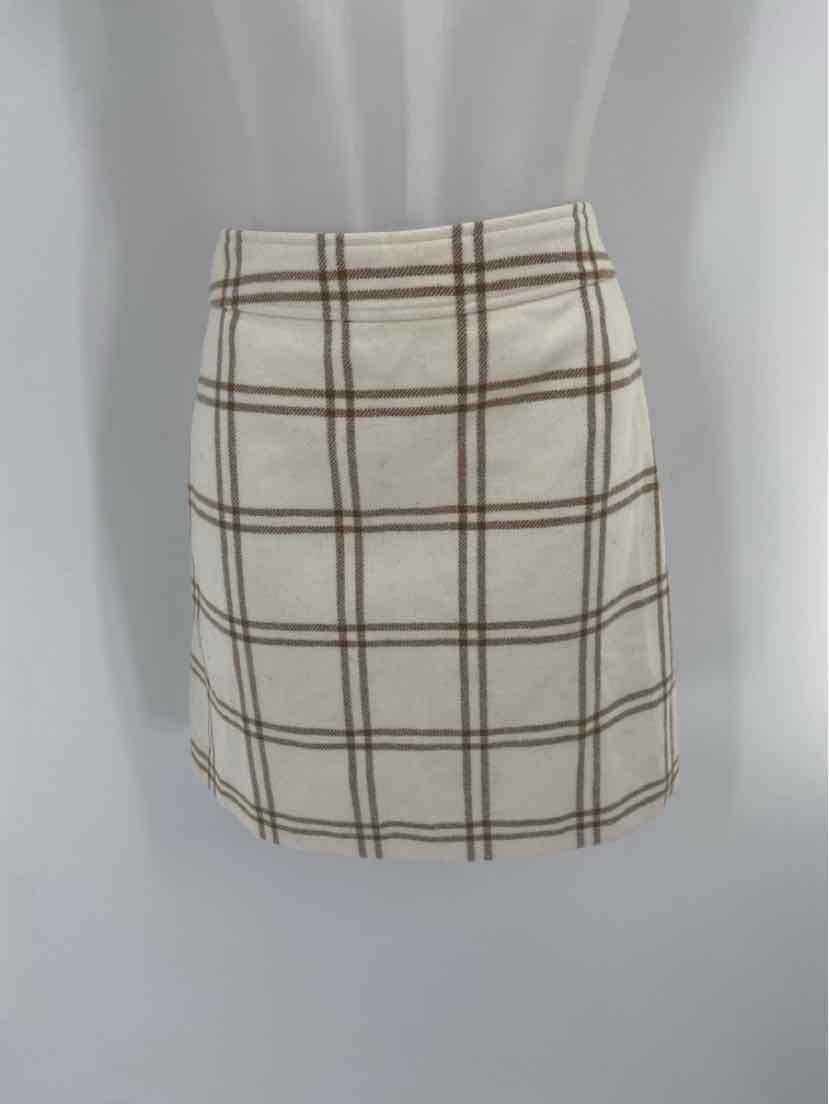 Size 0 J Crew Cream Skirt
