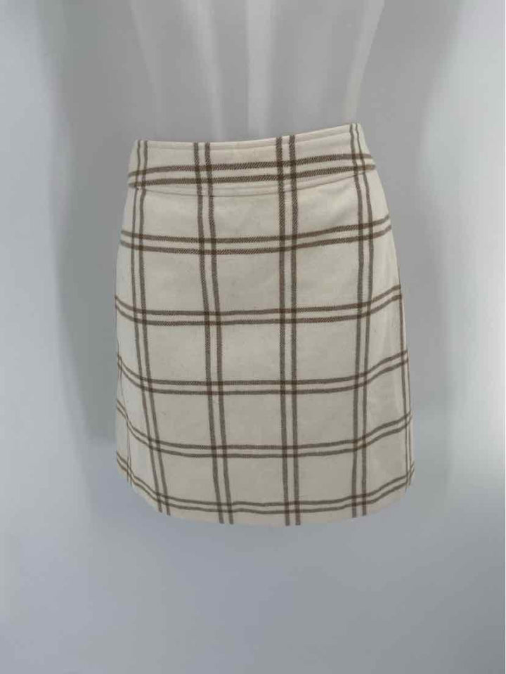 Size 0 J Crew Cream Skirt