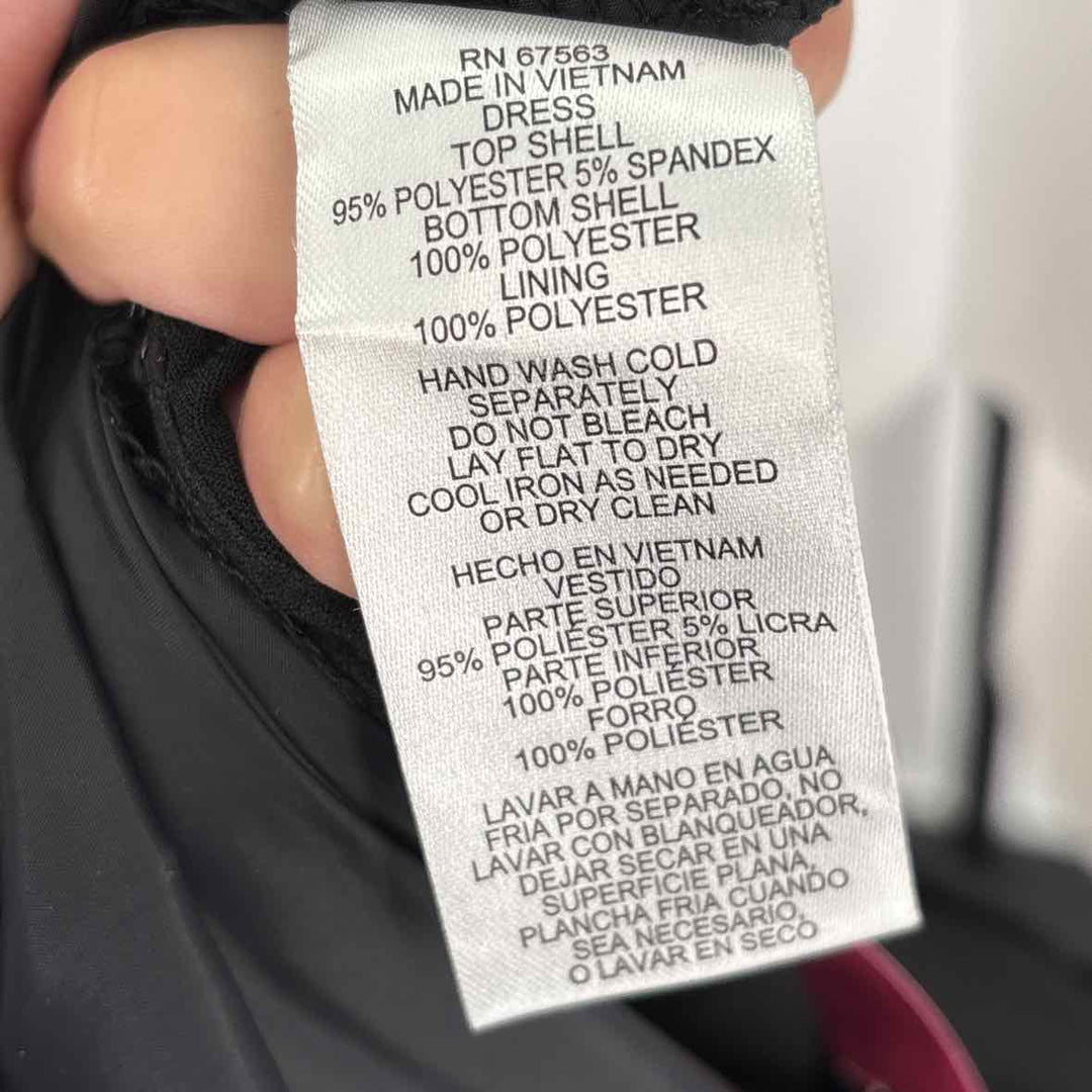 Size 12 SLNY Multi-Color Satin Knit Dress