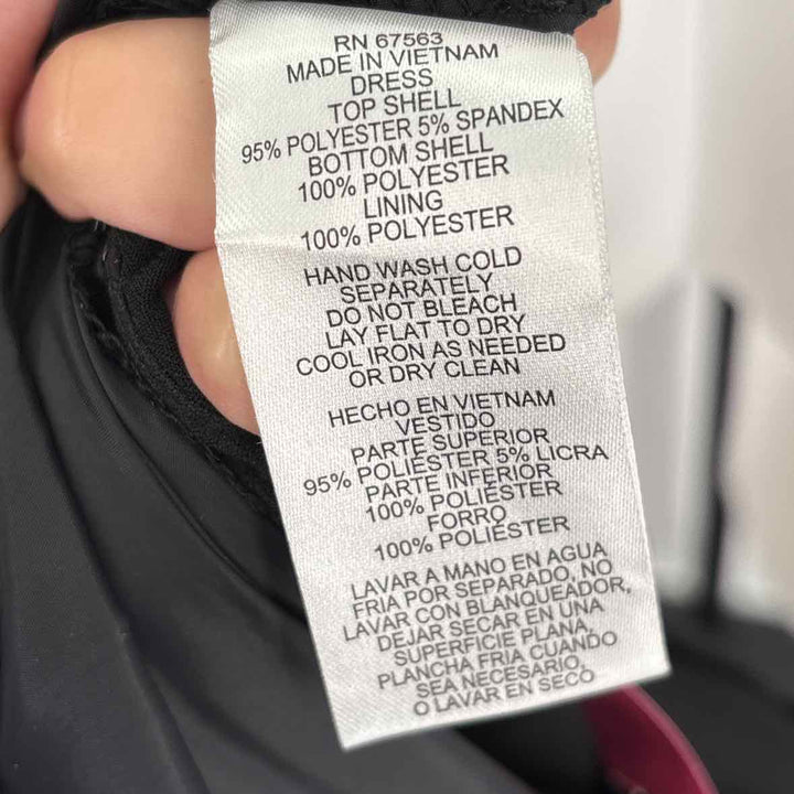 Size 12 SLNY Multi-Color Satin Knit Dress