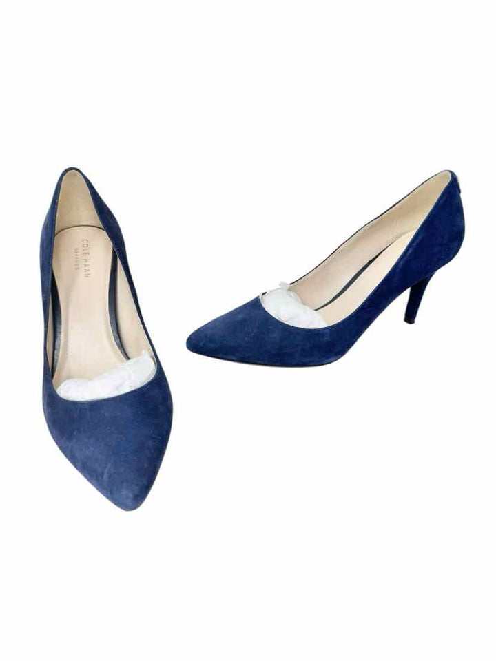 Shoe Size 7 Cole Haan Blue Suede Pumps