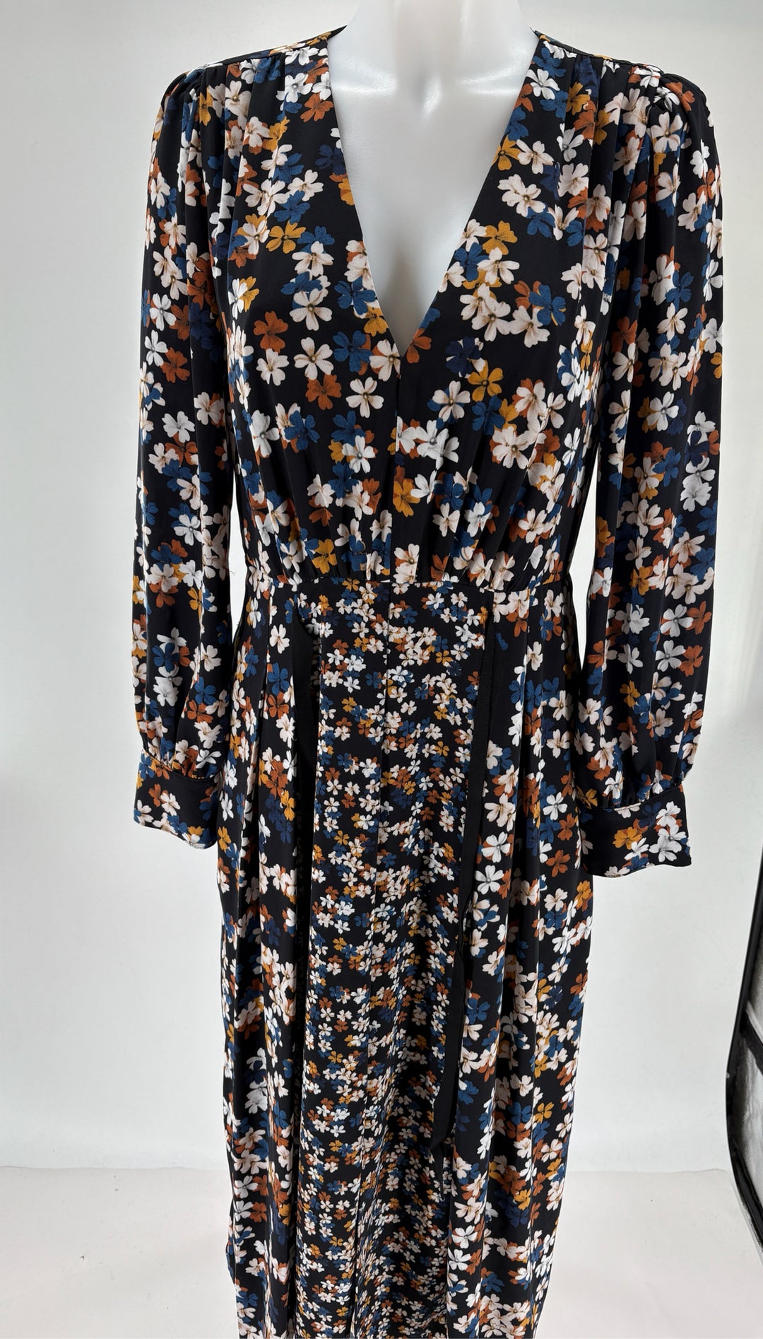 Size 8 Black Print Dress