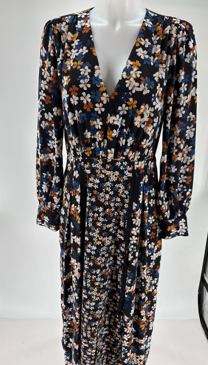 Size 8 Black Print Dress