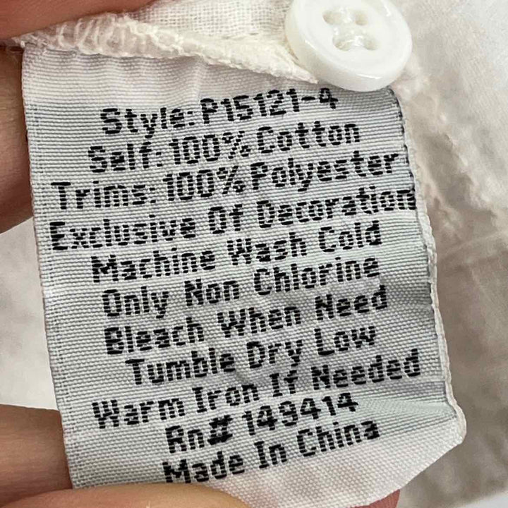 Size M Johnny Was White Shirt
