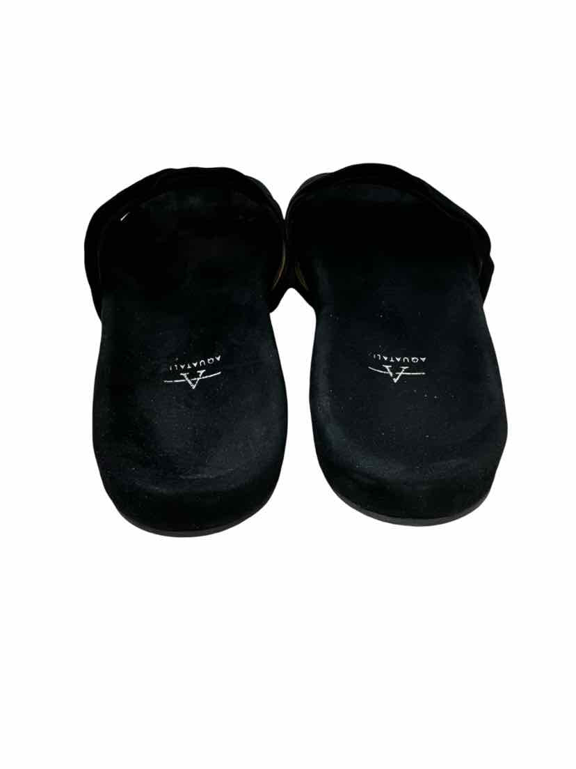 Shoe Size 11 Stuart Weitzman Black Suede Sandals