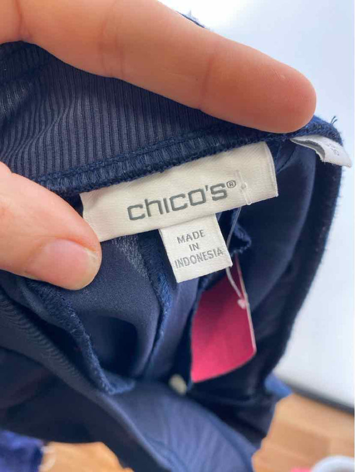 Size 10 Chico's Navy Pants