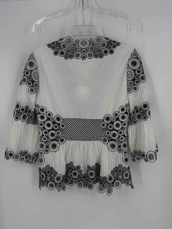 Size 10 CATHERINE MALANDRINO White Shirt