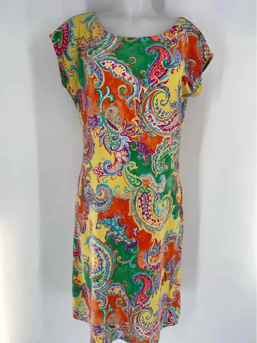 Size M RALPH LAUREN Multi-Color Dress