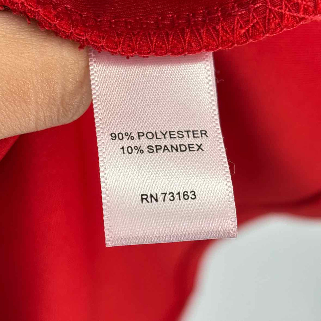 Size 10 NEIMAN MARCUS Red Knit Dress