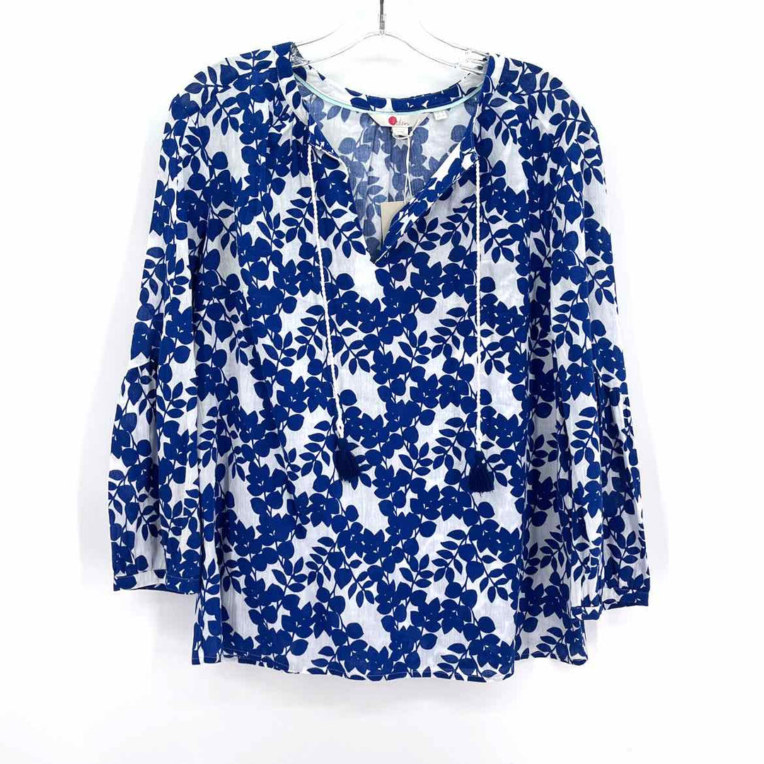 Size 8 Boden Blue Print Shirt