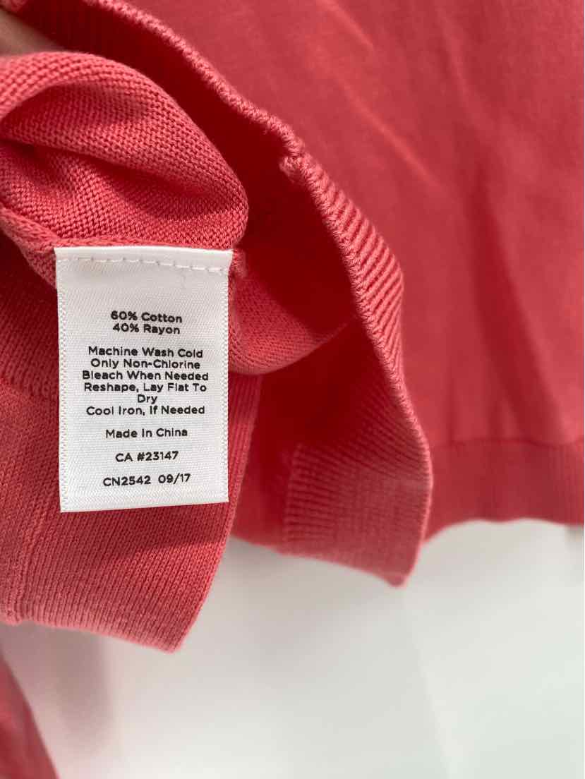 Size M Talbots Peach Cardigan
