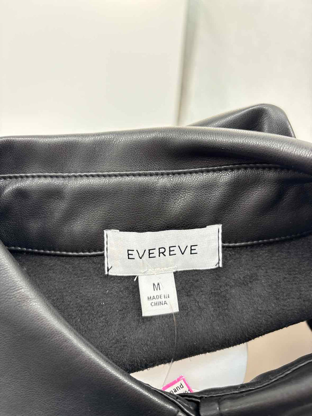 Size M EVEREVE Black Leather Shirt