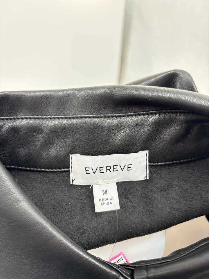 Size M EVEREVE Black Leather Shirt