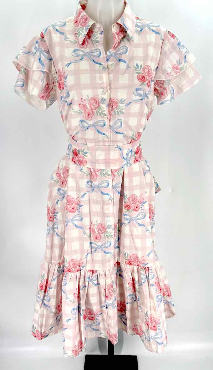 Size L PINK PRINT Dress