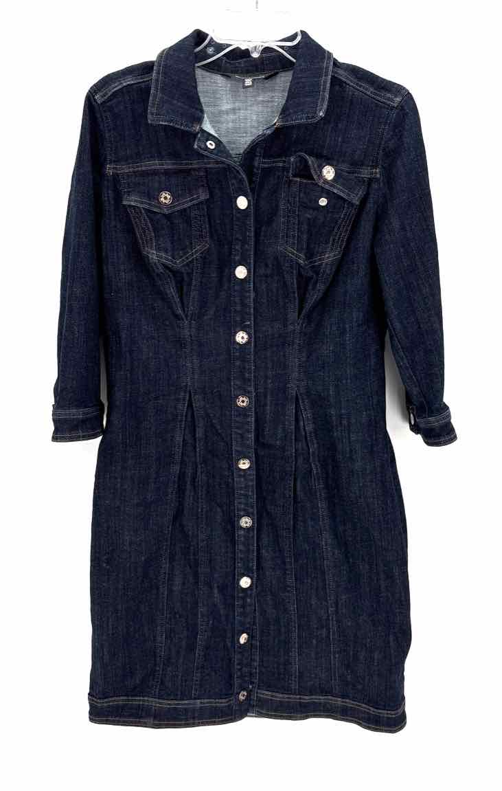 Size 14 White House Black Market Navy Denim Dress