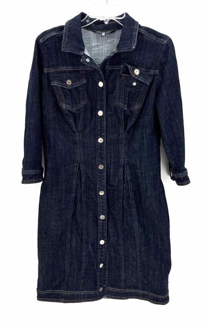 Size 14 White House Black Market Navy Denim Dress