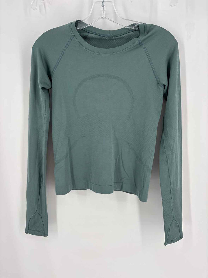 Size 4 Lululemon Green Shirt