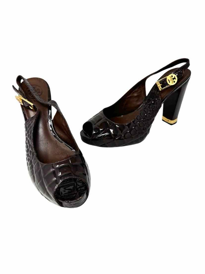 Shoe Size 10 Tory Burch Brown Pumps