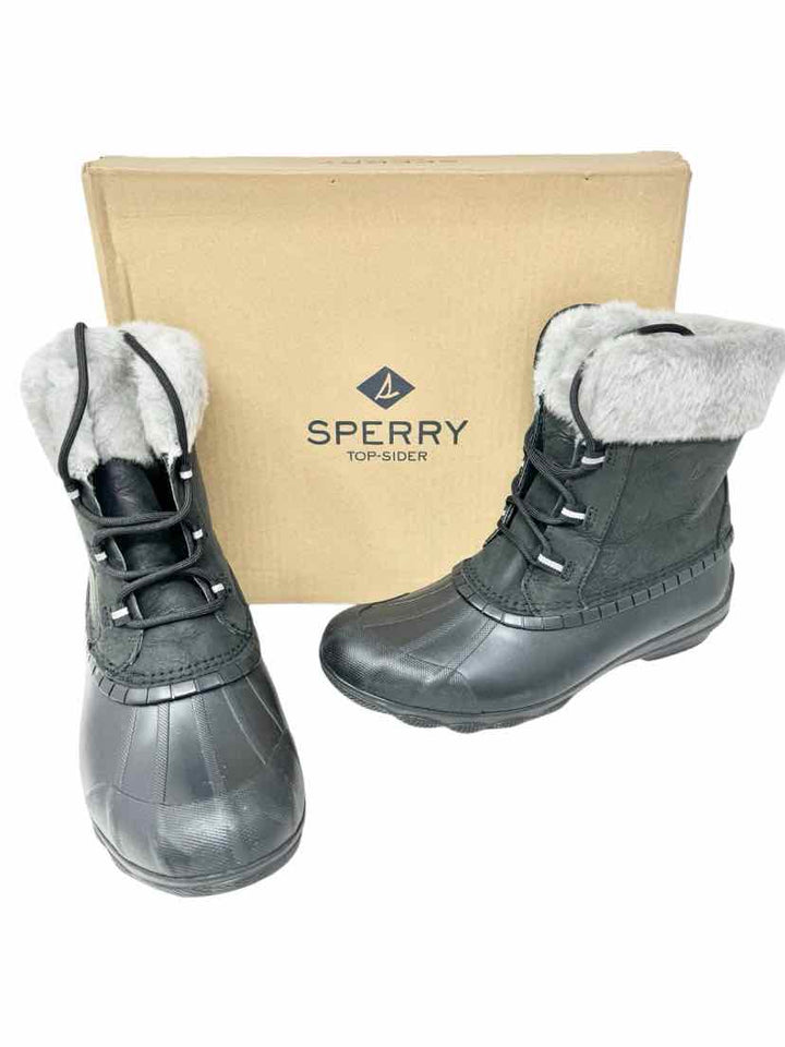 Shoe Size 9.5 Sperry Black Boots