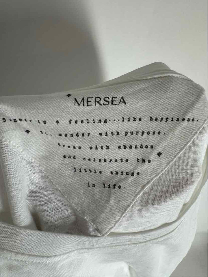 Size L MERSEA White Cotton Shirt