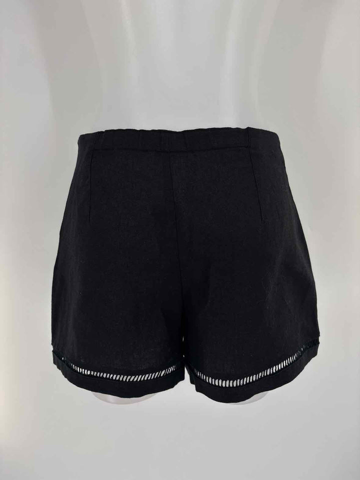 Size 4 Banana Republic Black Linen Shorts