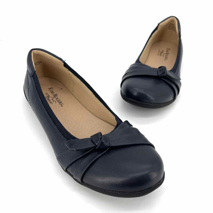 Shoe Size 8 KIM ROGERS Navy Flats