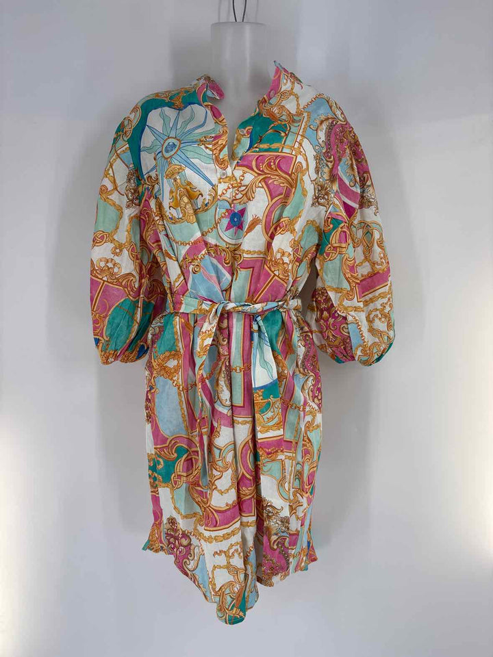 Size XL Multi-Color Linen Dress