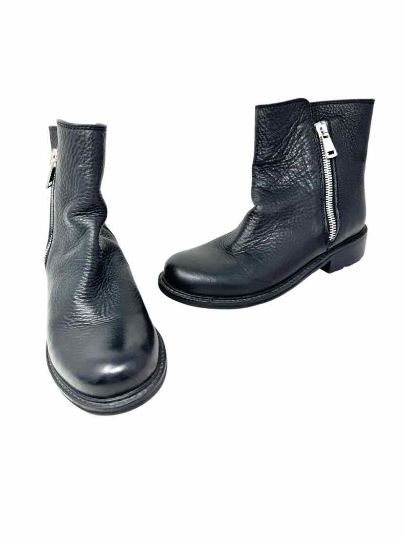 Shoe Size 37 Black Leather Boots