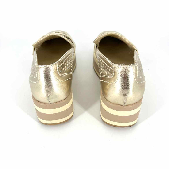 Shoe Size 6 Dolce Vita Gold Faux Leather Loafers