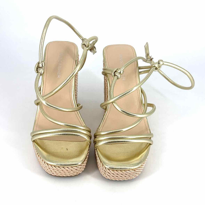 Shoe Size 7.5 MARC FISHER Gold Sandals