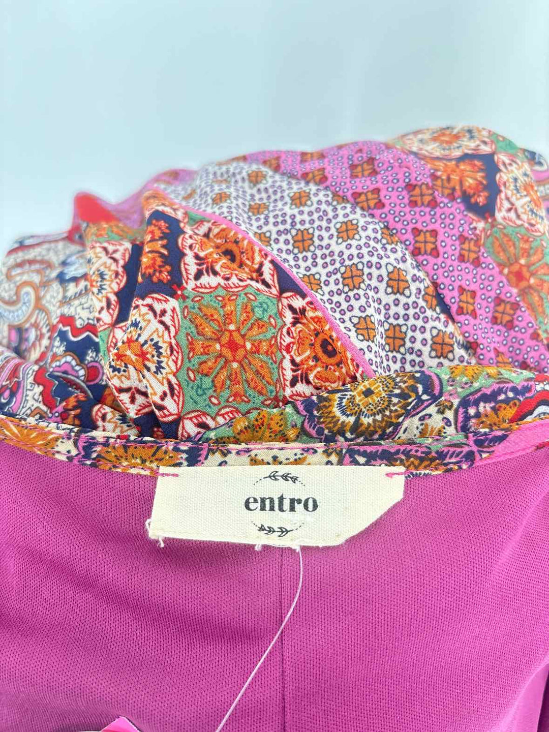 Size L ENTRO Multi-Color Dress