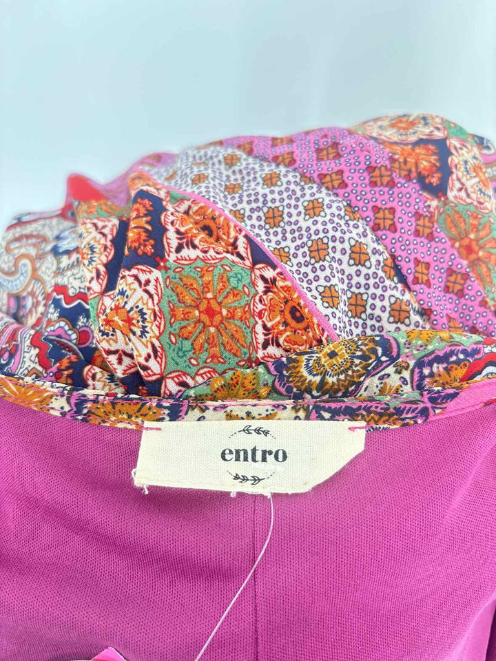 Size L ENTRO Multi-Color Dress