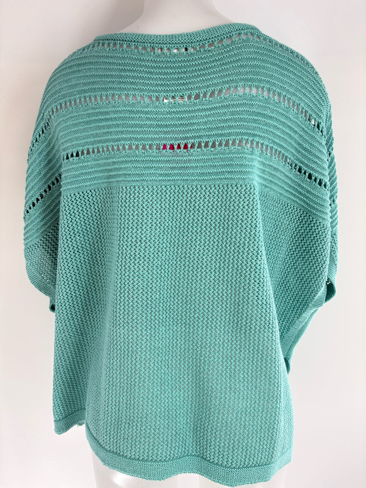 Size S/M Chico's Teal Knit Shirt