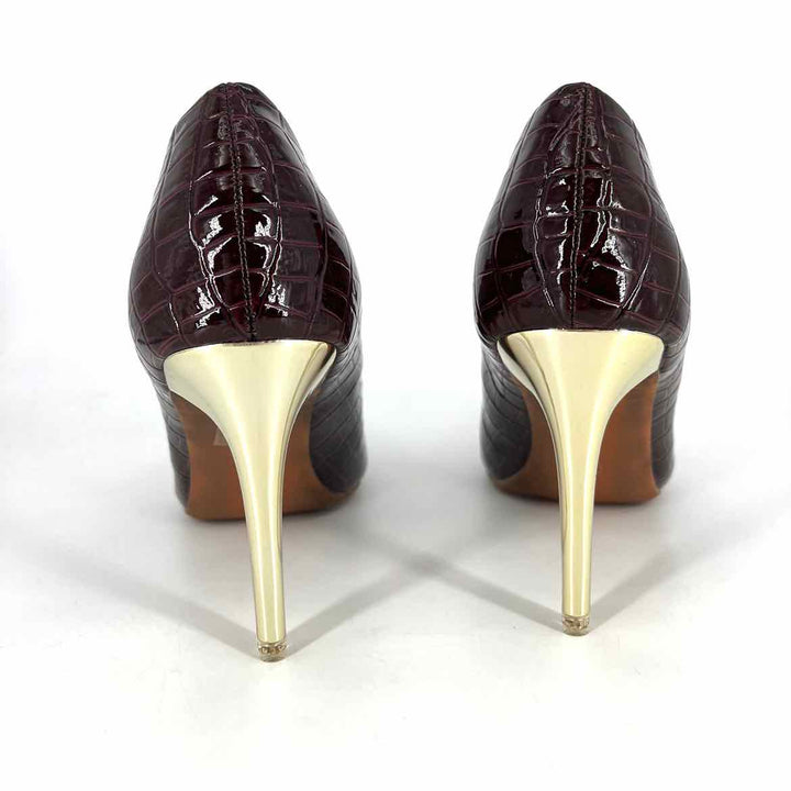 Shoe Size 42 Burgundy PATENT Pumps