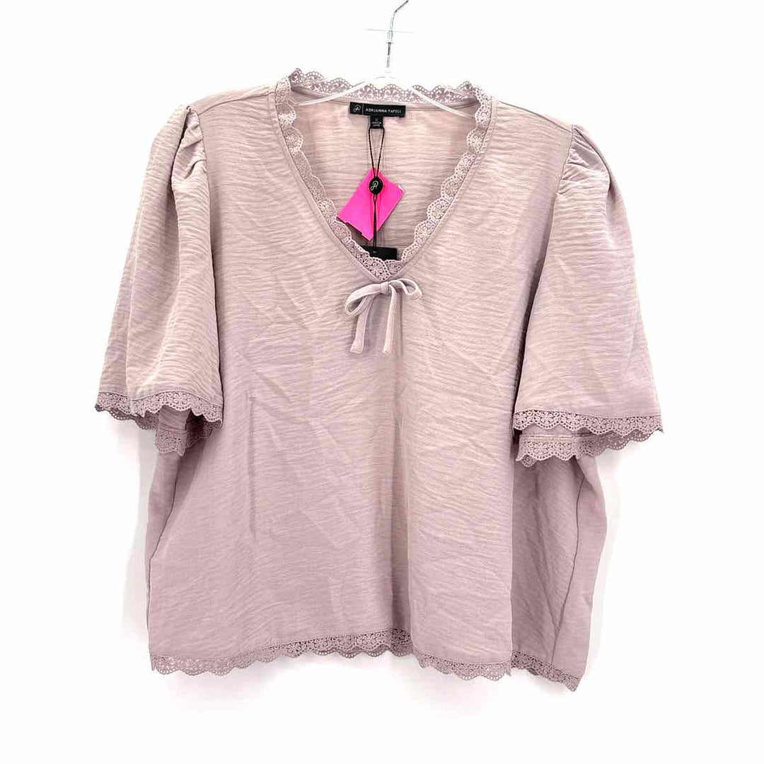 Size M Adrianna Papell Purple Shirt