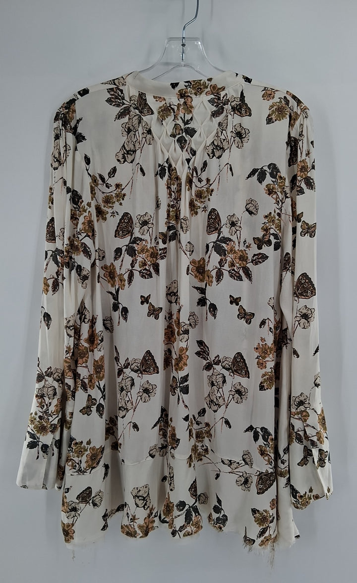 Size M FREE PEOPLE Cream Shirt