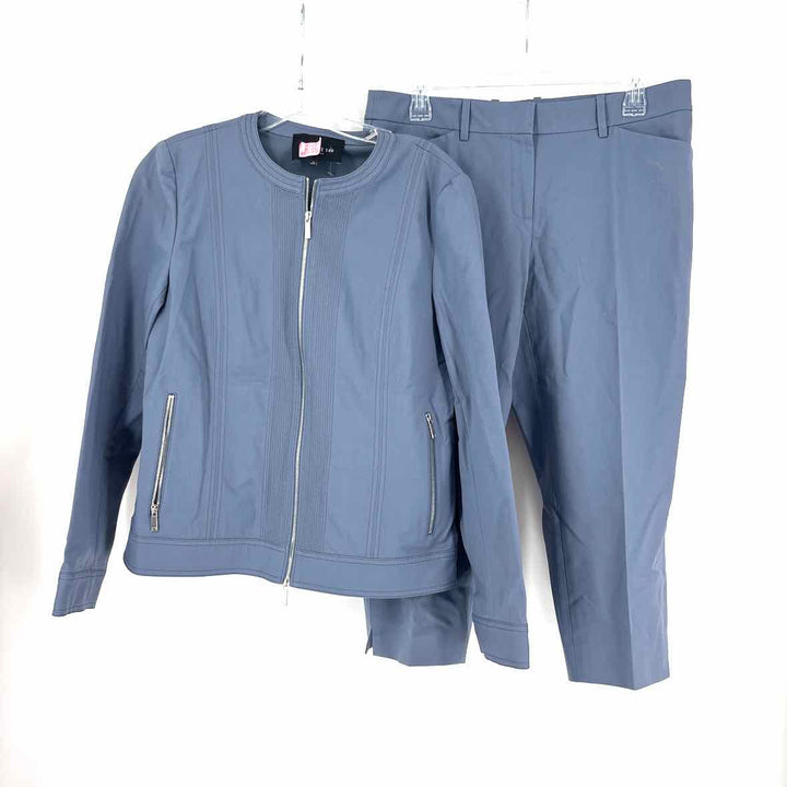 Size 8 LAFAYETTE Gray 2 PC Dress