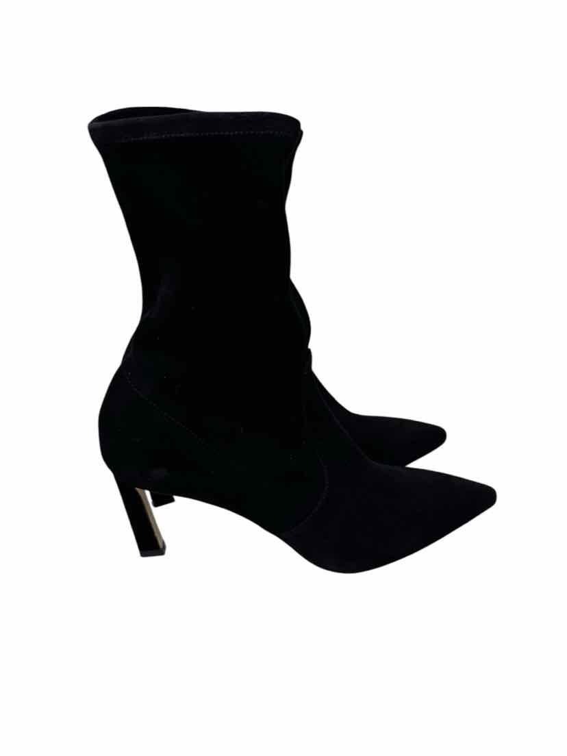 Shoe Size 9.5 Stuart Weitzman Black Suede Suede Boots