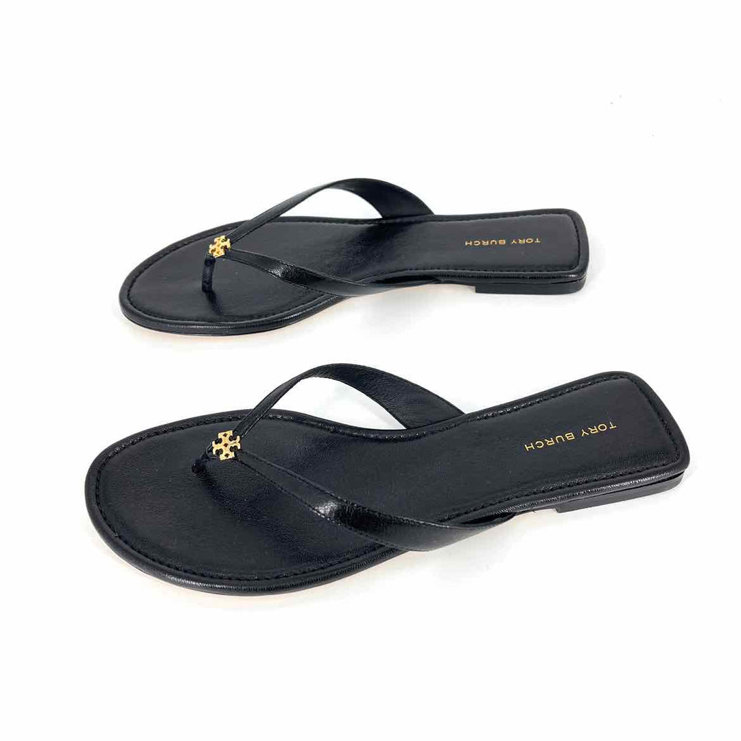 Shoe Size 9 Tory Burch Black Leather Sandals