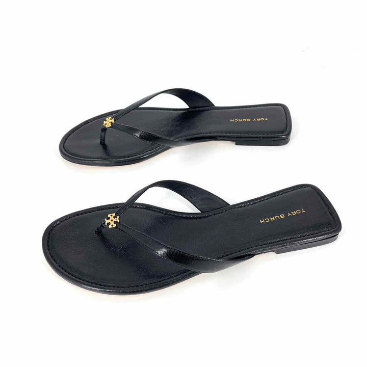 Shoe Size 9 Tory Burch Black Leather Sandals